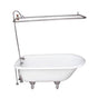 Barclay - Tub Kit 67'' CI Roll Top, Shwr Unit, Supplies, Drain-Chrome - Polished Chrome