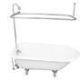 Barclay - Tub Kit 67'' CI Roll Top, Shwr Unit, Supplies, Drain-Chrome - Polished Chrome