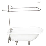 Barclay - Tub Kit 67'' CI Roll Top, Shwr Unit, Supplies, Drain-Chrome - Polished Chrome
