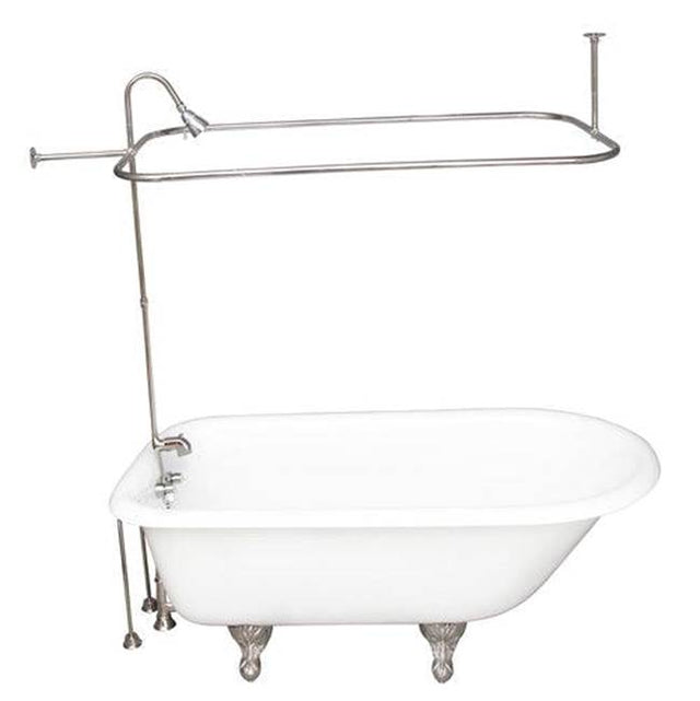 Barclay - Tub Kit 67'' CI Roll Top, Shwr Unit, Supplies, Drain-Chrome - Polished Chrome