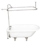 Barclay - Tub Kit 67'' CI Roll Top, Shwr Unit, Supplies, Drain-Chrome - Polished Chrome