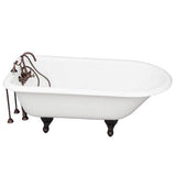 Barclay - Tub Kit 67'' CI Roll Top, Tub Filler, Supplies, Drain-ORB - Oil Rubbed Bronze