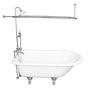 Barclay - Tub Kit 60'' CI Roll Top, Shwr Unit, Supplies, Drain-Chrome - Polished Chrome