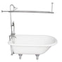 Barclay - Tub Kit 60'' CI Roll Top, Shwr Unit, Supplies, Drain-Chrome - Polished Chrome