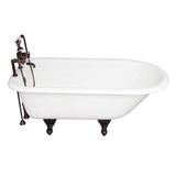 Barclay - Tub Kit 60'' CI Roll Top Filler, Supplies, Drain-ORB - Oil Rubbed Bronze