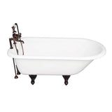 Barclay - Tub Kit 60'' CI Roll Top Filler, Supplies, Drain-ORB - Oil Rubbed Bronze