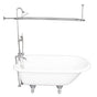 Barclay - Tub Kit 67'' CI Roll Top, Shwr Unit, Supplies, Drain-Chrome - Polished Chrome