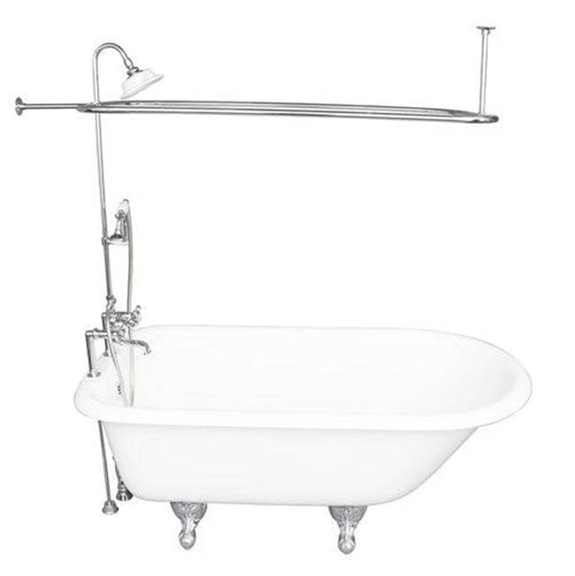 Barclay - Tub Kit 67'' CI Roll Top, Shwr Unit, Supplies, Drain-Chrome - Polished Chrome