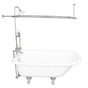 Barclay - Tub Kit 67'' CI Roll Top, Shwr Unit, Supplies, Drain-Chrome - Polished Chrome
