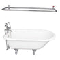 Barclay - Tub Kit 67'' CI Roll Top, Shwr Rd,Filler,Supplies, Drain-Chrm - Polished Chrome