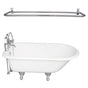Barclay - Tub Kit 67'' CI Roll Top, Shwr Rd,Filler,Supplies, Drain-Chrm - Polished Chrome