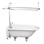 Barclay - Tub Kit 54'' CI Roll Top, Shwr Unit, Supplies, Drain-Chrome - Polished Chrome