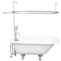 Barclay - Tub Kit 54'' CI Roll Top, Shwr Unit, Supplies, Drain-Chrome - Polished Chrome