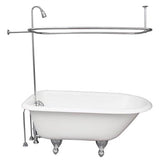 Barclay - Tub Kit 54'' CI Roll Top, Shwr Unit, Supplies, Drain-Chrome - Polished Chrome