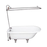 Barclay - Tub Kit 54'' CI Roll Top, Shwr Unit, Supplies, Drain-Chrome - Polished Chrome