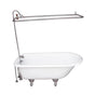 Barclay - Tub Kit 54'' CI Roll Top, Shwr Unit, Supplies, Drain-Chrome - Polished Chrome