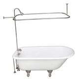 Barclay - Tub Kit 54'' CI Roll Top, Shwr Unit, Supplies, Drain-Chrome - Polished Chrome