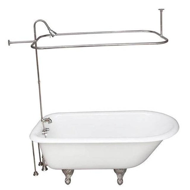 Barclay - Tub Kit 54'' CI Roll Top, Shwr Unit, Supplies, Drain-Chrome - Polished Chrome