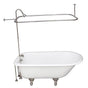 Barclay - Tub Kit 54'' CI Roll Top, Shwr Unit, Supplies, Drain-Chrome - Polished Chrome
