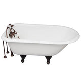 Barclay - Tub Kit 54'' CI Roll Top, Filler, Supplies, Drain-ORB - Oil Rubbed Bronze