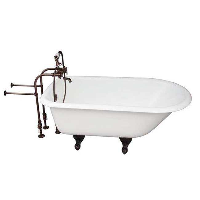 Barclay - Tub Kit 54'' CI Roll Top, Filler, Supplies, Drain-ORB - Oil Rubbed Bronze