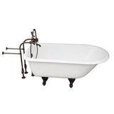 Barclay - Tub Kit 54'' CI Roll Top, Filler, Supplies, Drain-ORB - Oil Rubbed Bronze