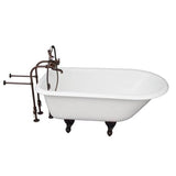 Barclay - Tub Kit 54'' CI Roll Top, Filler, Supplies, Drain-ORB - Oil Rubbed Bronze