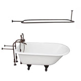 Barclay - Tub Kit 54'' CI Roll Top, Shwr Rd, Filler,Supplies, Drain-ORB - Oil Rubbed Bronze