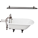 Barclay - Tub Kit 54'' CI Roll Top, Shwr Rd, Filler,Supplies, Drain-ORB - Oil Rubbed Bronze