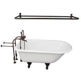 Barclay - Tub Kit 54'' CI Roll Top, Shwr Rd, Filler,Supplies, Drain-ORB - Oil Rubbed Bronze