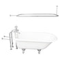 Barclay - Tub Kit 60'' CI Roll Top, Shwr Rd,Filler,Supplies, Drain-Chrm - Polished Chrome