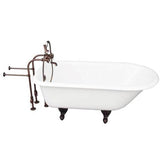Barclay - Tub Kit 60'' CI Roll Top, Filler, Supplies, Drain-ORB - Oil Rubbed Bronze