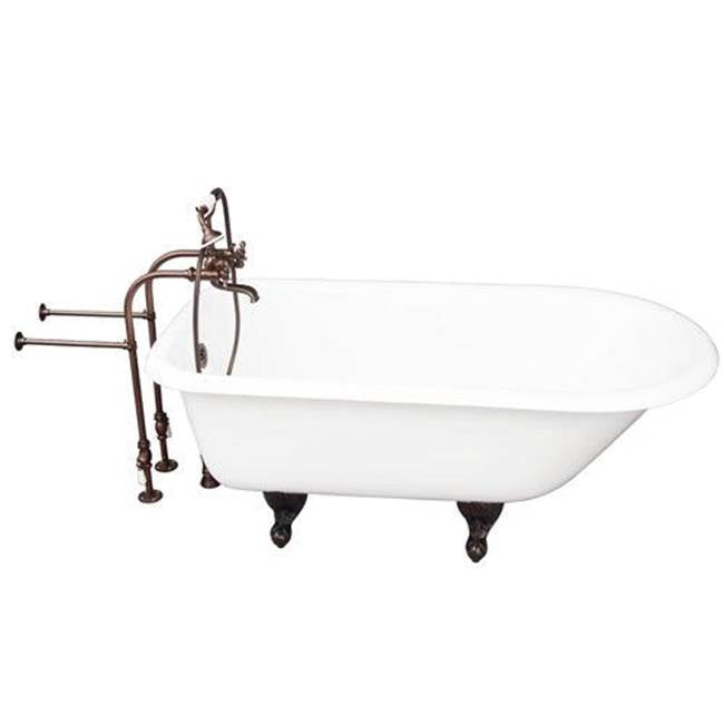 Barclay - Tub Kit 60'' CI Roll Top, Filler, Supplies, Drain-ORB - Oil Rubbed Bronze