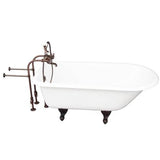 Barclay - Tub Kit 60'' CI Roll Top, Filler, Supplies, Drain-ORB - Oil Rubbed Bronze