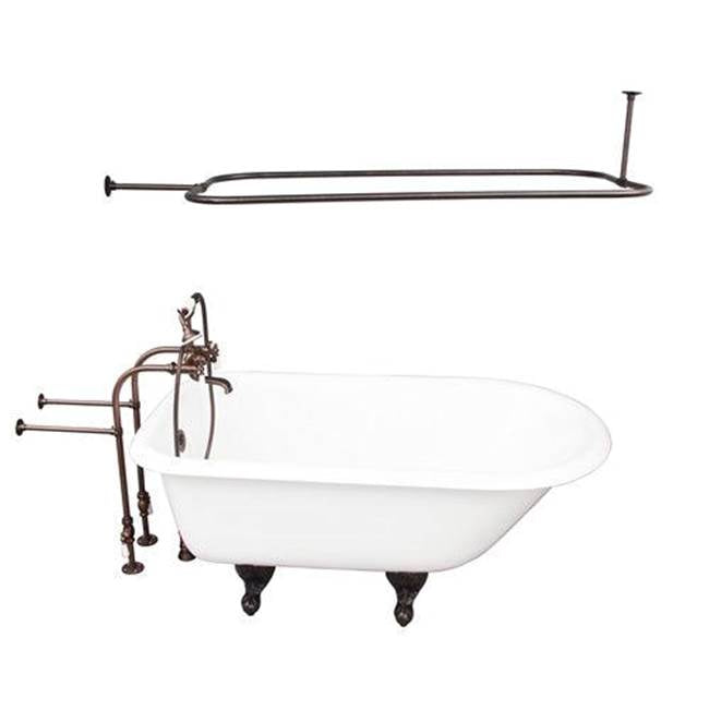 Barclay - Tub Kit 60'' CI Roll Top, Shwr Rd,Filler,Supplies, Drain-ORB - Oil Rubbed Bronze