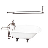 Barclay - Tub Kit 60'' CI Roll Top, Shwr Rd,Filler,Supplies, Drain-ORB - Oil Rubbed Bronze