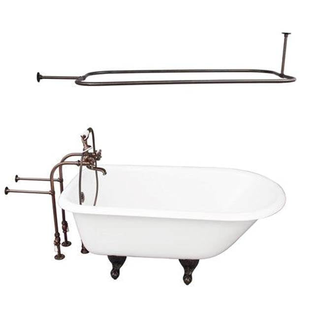 Barclay - Tub Kit 60'' CI Roll Top, Shwr Rd,Filler,Supplies, Drain-ORB - Oil Rubbed Bronze