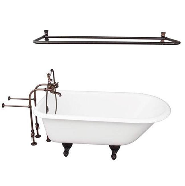 Barclay - Tub Kit 60'' CI Roll Top, Shwr Rd,Filler,Supplies, Drain-ORB - Oil Rubbed Bronze
