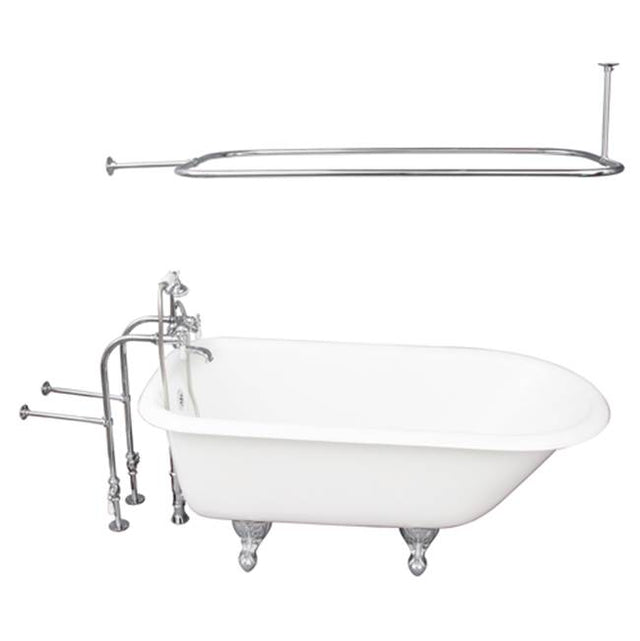 Barclay - Tub Kit 67'' CI Roll Top, Shwr Rd,Filler,Supplies,Drain-Chrm - Polished Chrome