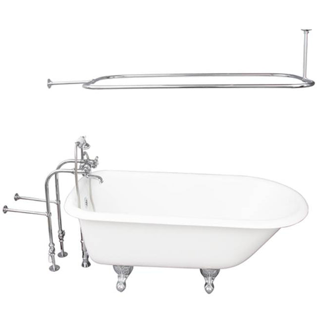 Barclay - Tub Kit 67'' CI Roll Top, Shwr Rd,Filler,Supplies,Drain-Chrm - Polished Chrome