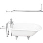 Barclay - Tub Kit 67'' CI Roll Top, Shwr Rd,Filler,Supplies,Drain-Chrm - Polished Chrome