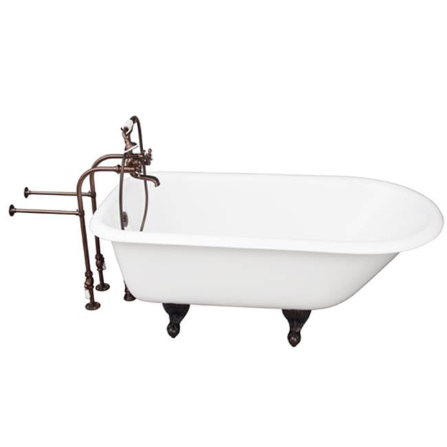 Barclay - Tub Kit 67'' CI Roll Top, Filler, Supplies, Drain-ORB - Oil Rubbed Bronze