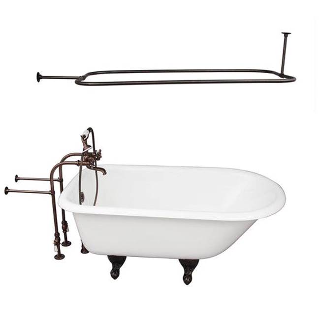 Barclay - Tub Kit 67'' CI Roll Top, Shwr Rd,Filler,Supplies, Drain-ORB - Oil Rubbed Bronze