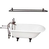 Barclay - Tub Kit 67'' CI Roll Top, Shwr Rd,Filler,Supplies, Drain-ORB - Oil Rubbed Bronze