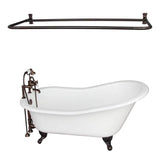 Barclay - Tub Kit 67'' CI Slipper, Shwr Rd,Filler,Supplies, Drain-ORB - Oil Rubbed Bronze