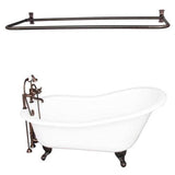 Barclay - Tub Kit 67'' CI Slipper, Shwr Rd,Filler,Supplies, Drain-ORB - Oil Rubbed Bronze