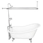Barclay - Tub Kit 60'' CI Slipper, Shwr Unit, Supplies, Drain-Chrome - Polished Chrome