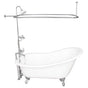 Barclay - Tub Kit 60'' CI Slipper, Shwr Unit, Supplies, Drain-Chrome - Polished Chrome