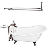 Barclay - Tub Kit 67'' CI Slipper, Shwr Rd,Filler, Supplies, Drain-ORB - Oil Rubbed Bronze