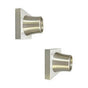 Barclay - Decorative Square Flange 1'', Pair, Brushed Nickel - Brushed Nickel
